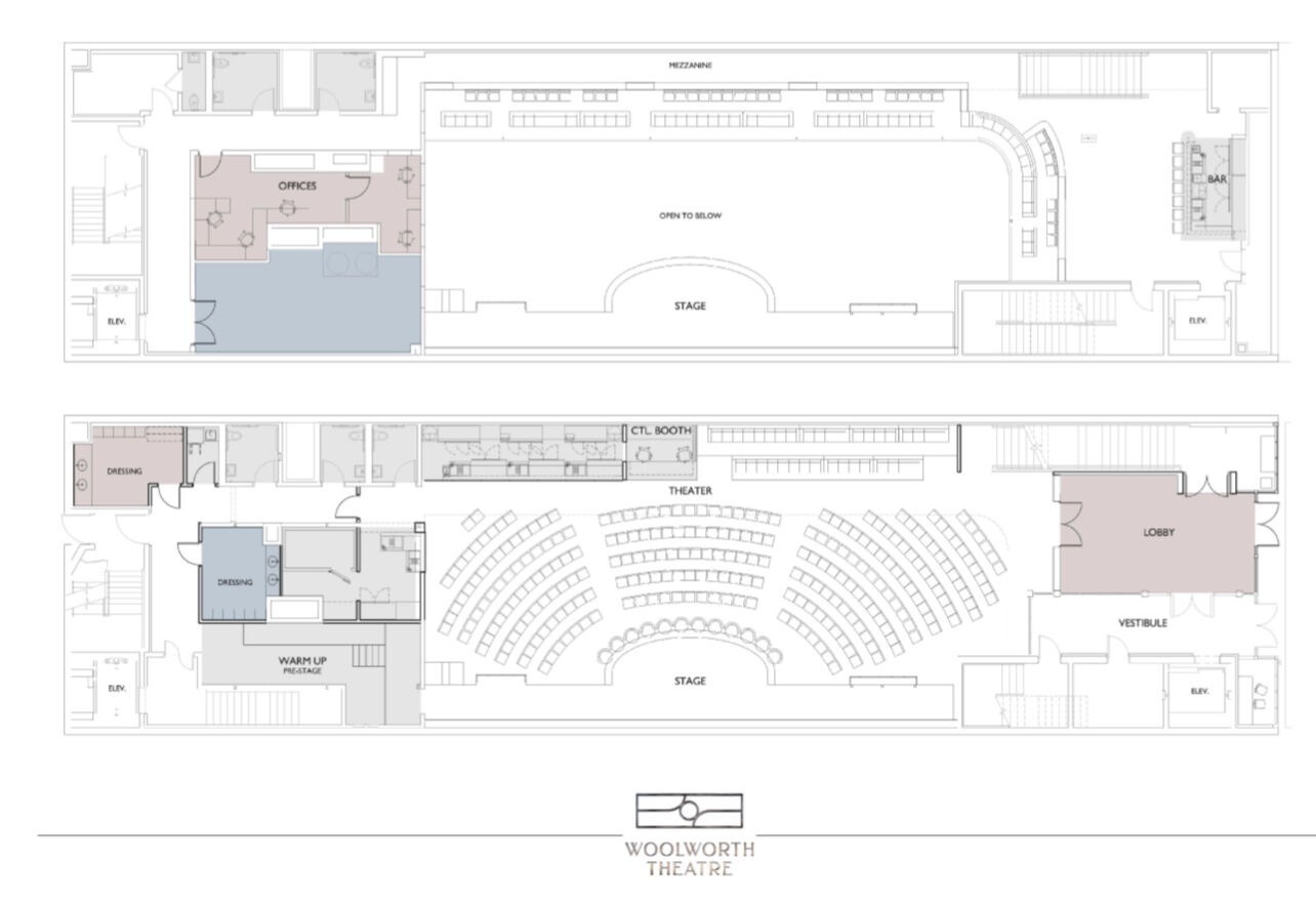 Woolworth Theatre, new design rendering