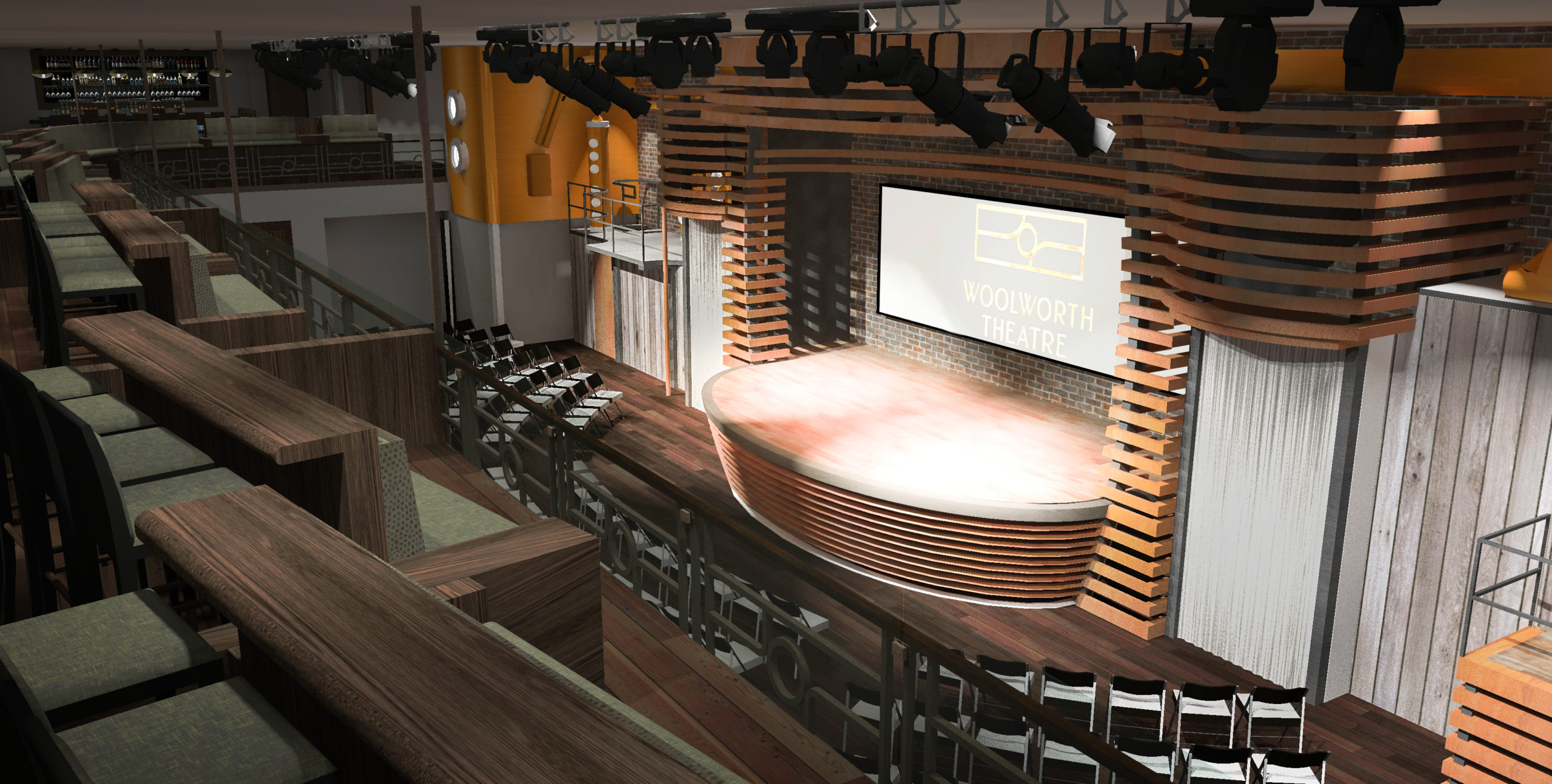 Woolworth Theatre, new design rendering